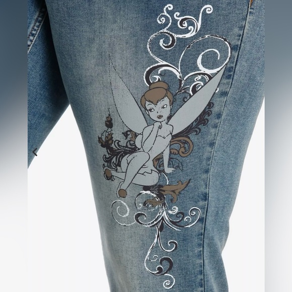 NWT Hot Topic Disney Tinkerbell low rise denim size 26 - Picture 3 of 11